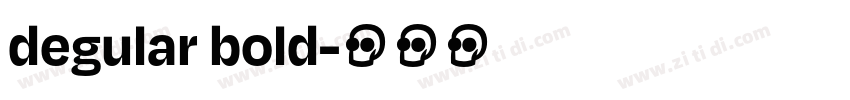 degular bold字体转换